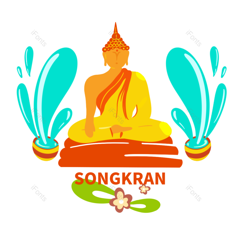 卡通图片,少数民族元素,儿童PNG,蓝色免抠素材